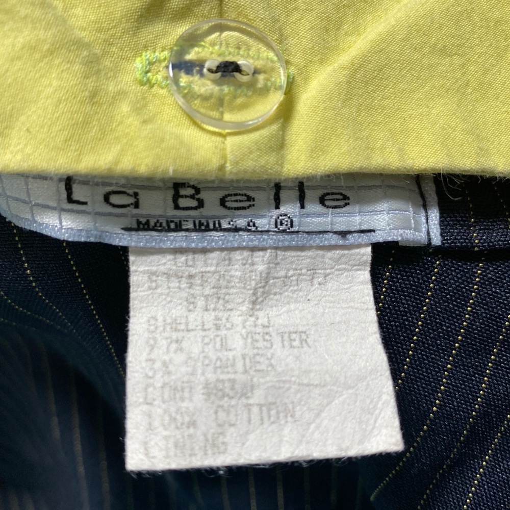 La Belle Black and Yellow Skirt Suit - Picture 5 of 5